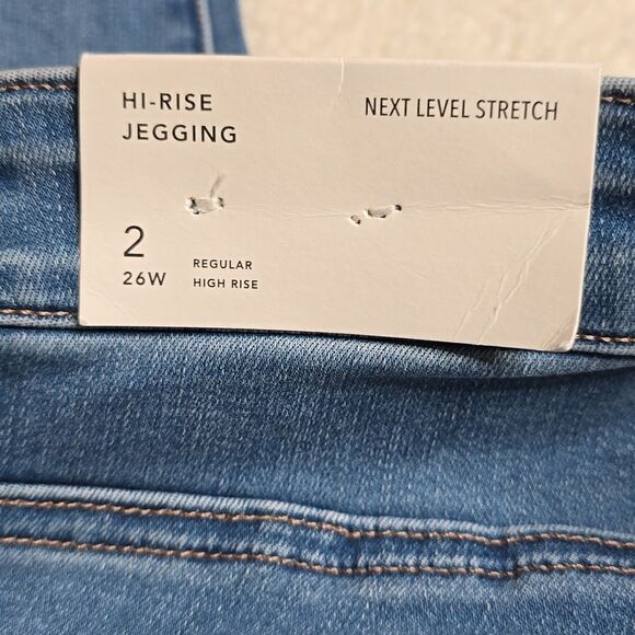 373 NWT AE Next Level Patched High-Waisted Jegging Size 2 Regular - Picture 6 of 10